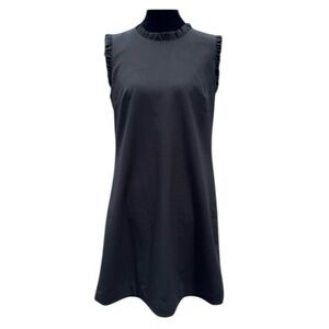 J. Crew Black Sleeveless Classic Minimalist Mini Dress